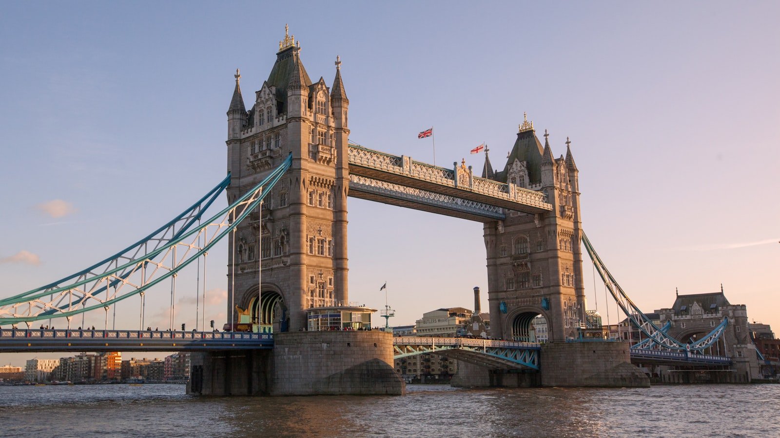 Tower Bridge over the River Thames, London, at golden hour